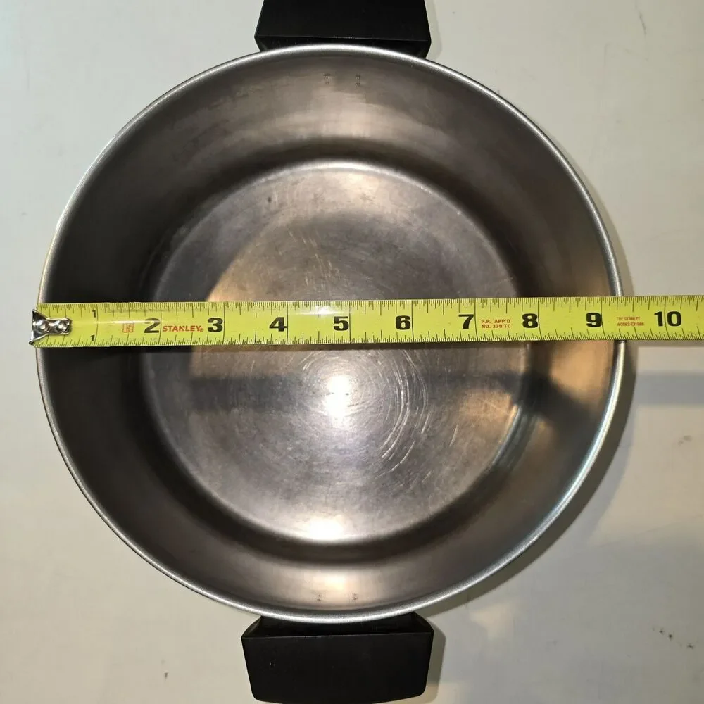 REVERE WARE 4 1/2 Qt. Stockpot With Lid Copper Bottom 89B Clinton, Ill USA